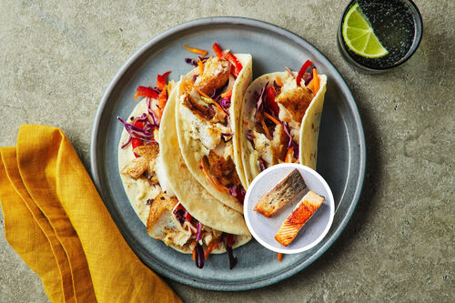 Fast Caribbean-Spiced Salmon Tacos