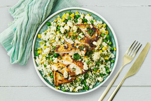 Easy Golden Seared Chicken and Feta