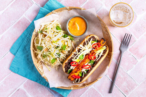 Bánh-mì met geroosterde wortel