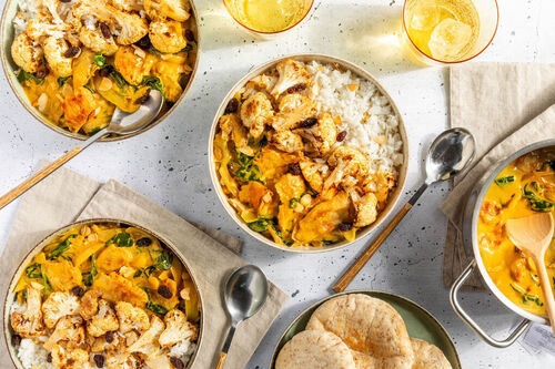 Vegan kip korma