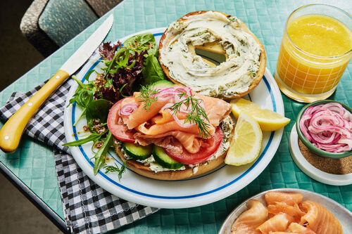 Ultimate Salmon and Cream Cheese Bagels