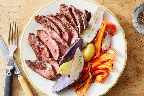 Garlic-Herb Steak & Potatoes