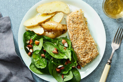 Roasted Tilapia with Herbed Panko