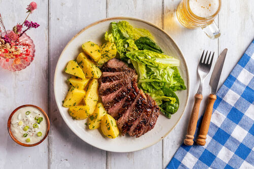 Klassisches Bio-Rinderhüftsteak