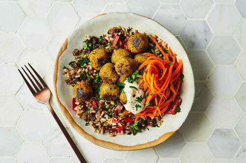 Nutritious Lemon-Glazed Falafel