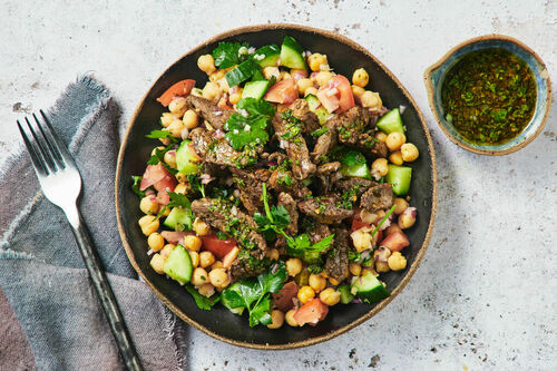 Calorie-Conscious Chimichurri Beef Salad