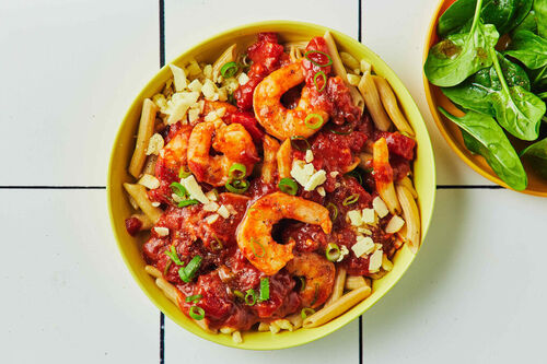 15-Min Mexican Prawn Pasta