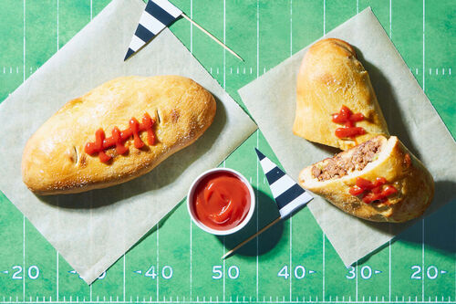 Tailgate! 🏈 Cheeseburger Calzones