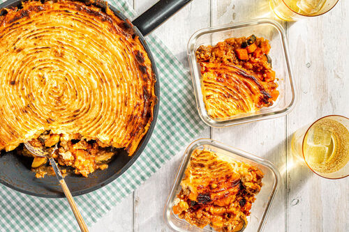 Klassieke cottage pie met half-om-half gehakt