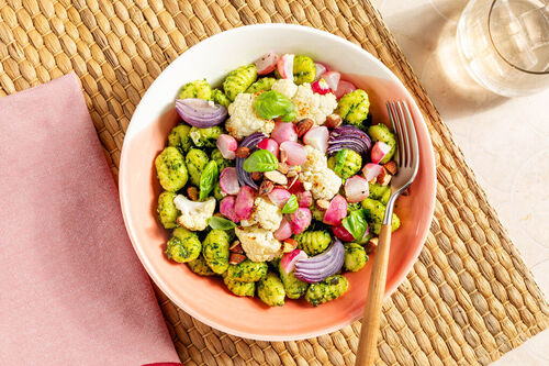 Gnocchi mit Spinat-Kürbiskern-Pesto