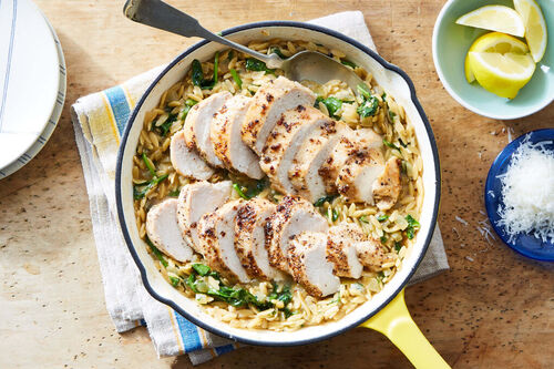 Chicken & Lemon Butter Cauliflower Rice