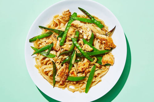 Garlic-Soy Chicken & Rice Noodle Stir-Fry