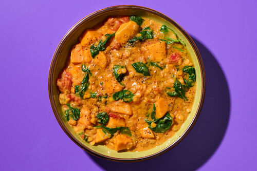 Vegan Curried Red Lentil Soup
