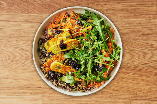 Lunch Golden Haloumi Grain Bowl