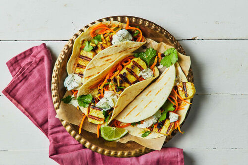 BBQ Indian Haloumi Tacos