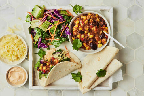 10-Min Family-Style Chicken Tacos