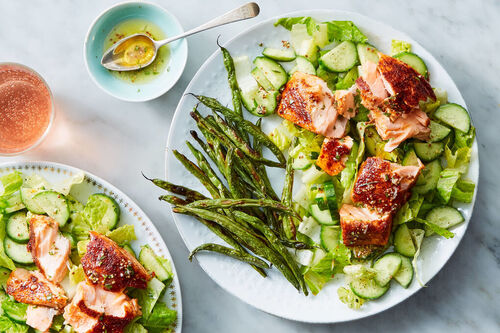 Moroccan-Spiced Salmon & Salad