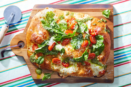 Chicken Sausage Caprese Pizza