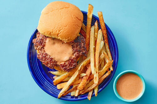 Griddled Burger & Cowboy Sauce