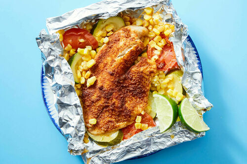 Low-Carb Salmon Foil Packet