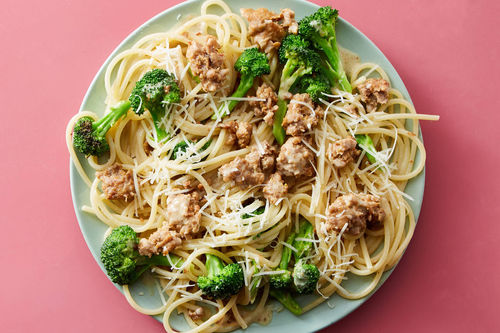 Sausage & Broccoli Gluten Free-Fettuccine