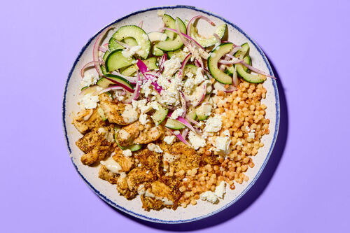 Za'atar Chicken Couscous with Extra Chicken!