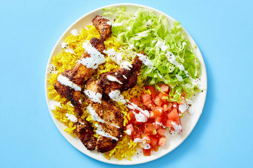 Halal Cart-Style Chicken with Double Chicken!