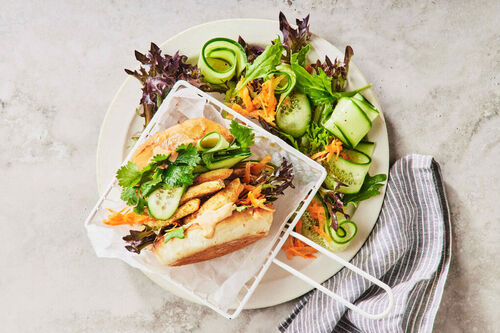Fast Asian-Style Chicken Burgers