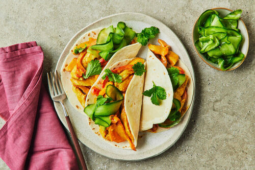Indian Chicken Tortillas