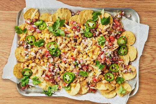 Cheesy Cannellini Nachos