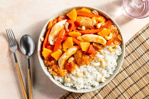 Süßsaures Orangenhühnchen