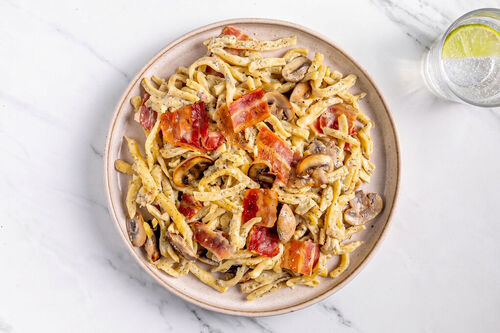 Champignon-Bacon-Spätzle
