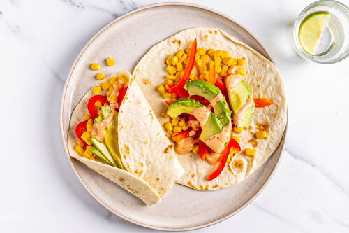 Bunte Gemüsewraps