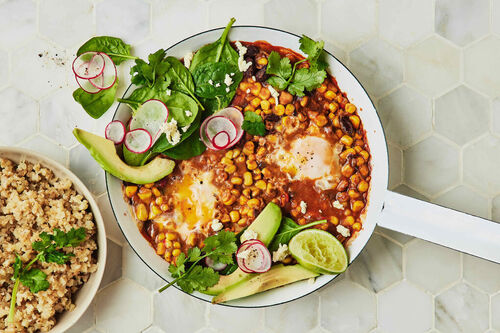 15-Min Nutritious Chicken Chilli and Huevos
