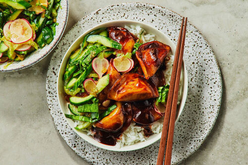 Sticky Hoisin Chicken Dumplings
