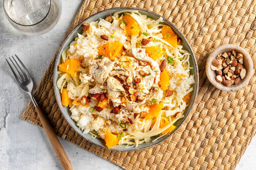 Chinese kip-sinaasappelsalade