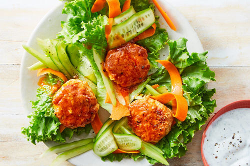 Buffalo Turkey Lettuce Wraps
