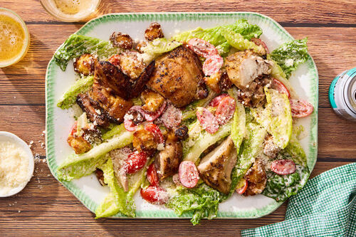 Roasted Half Chicken & Caesar Salad