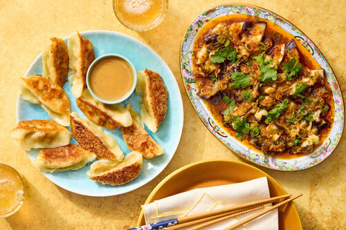 Pan-Fried Vegetable Gyoza