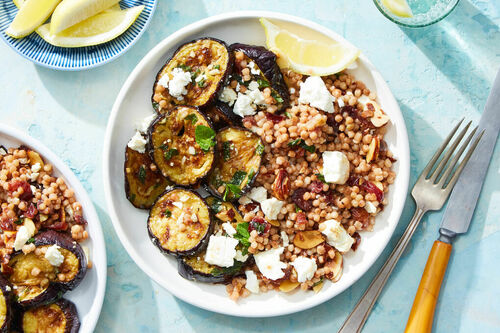 Eggplant & Readymade Chicken Cutlet with Feta