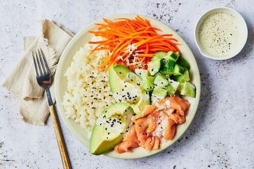 Easy Smoked Salmon 'Sushi' Bowl