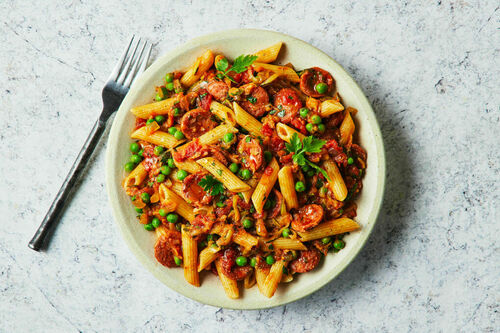 Chorizo-Tomato Penne