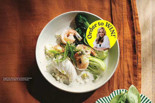 Soothing Seafood Coconut Broth with Lime Leaf