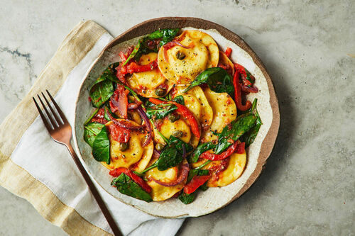 Fast Spinach and Ricotta Ravioli