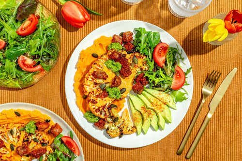 Tex-Mex bloemkool met vega-chorizo