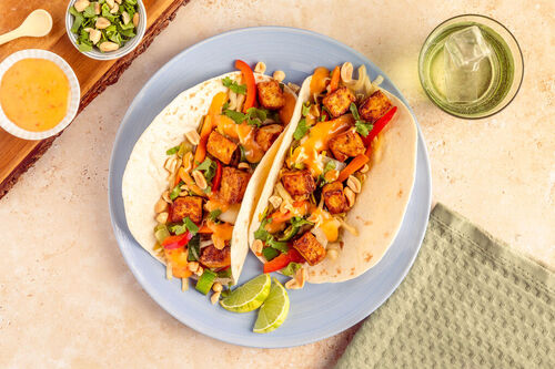 Tofu-taco's met roerbakgroente