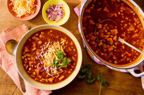 Beef, Corn & Sweet Potato Chili