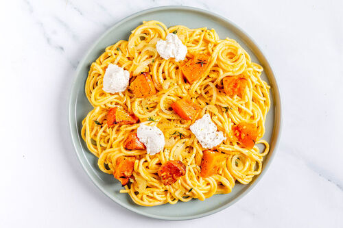 Feine Kürbis-Ricotta-Pasta