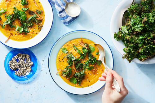 Immunity Boosting Squash & Sweet Potato Soup