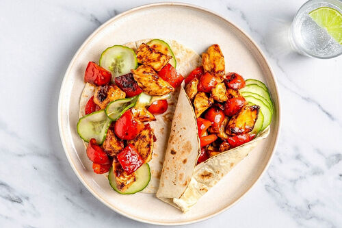 Hoisin-Hähnchenwraps